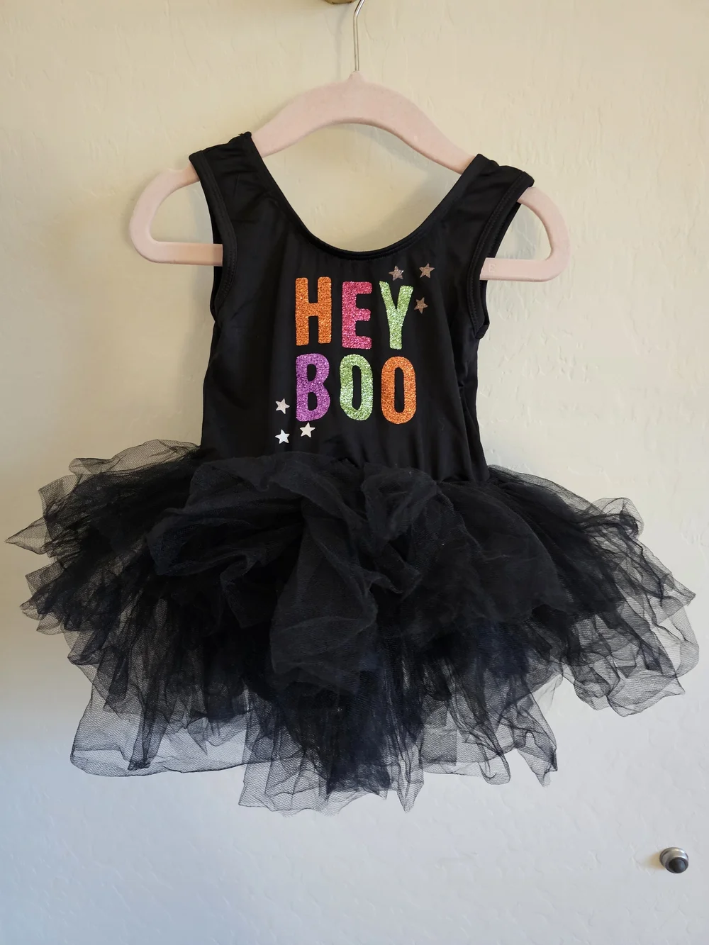 Mama & Addys Bowtique 'HEY BOO' Halloween Tutu Dress 12-24 months